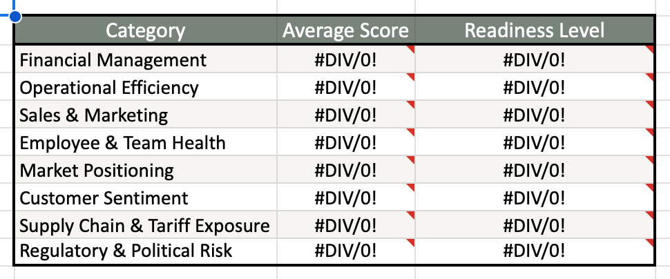 DIY Business Strategy Workbook - for Entrepreneurs