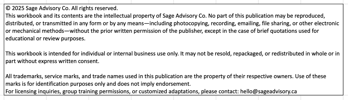 DIY Business Strategy Workbook - for Entrepreneurs