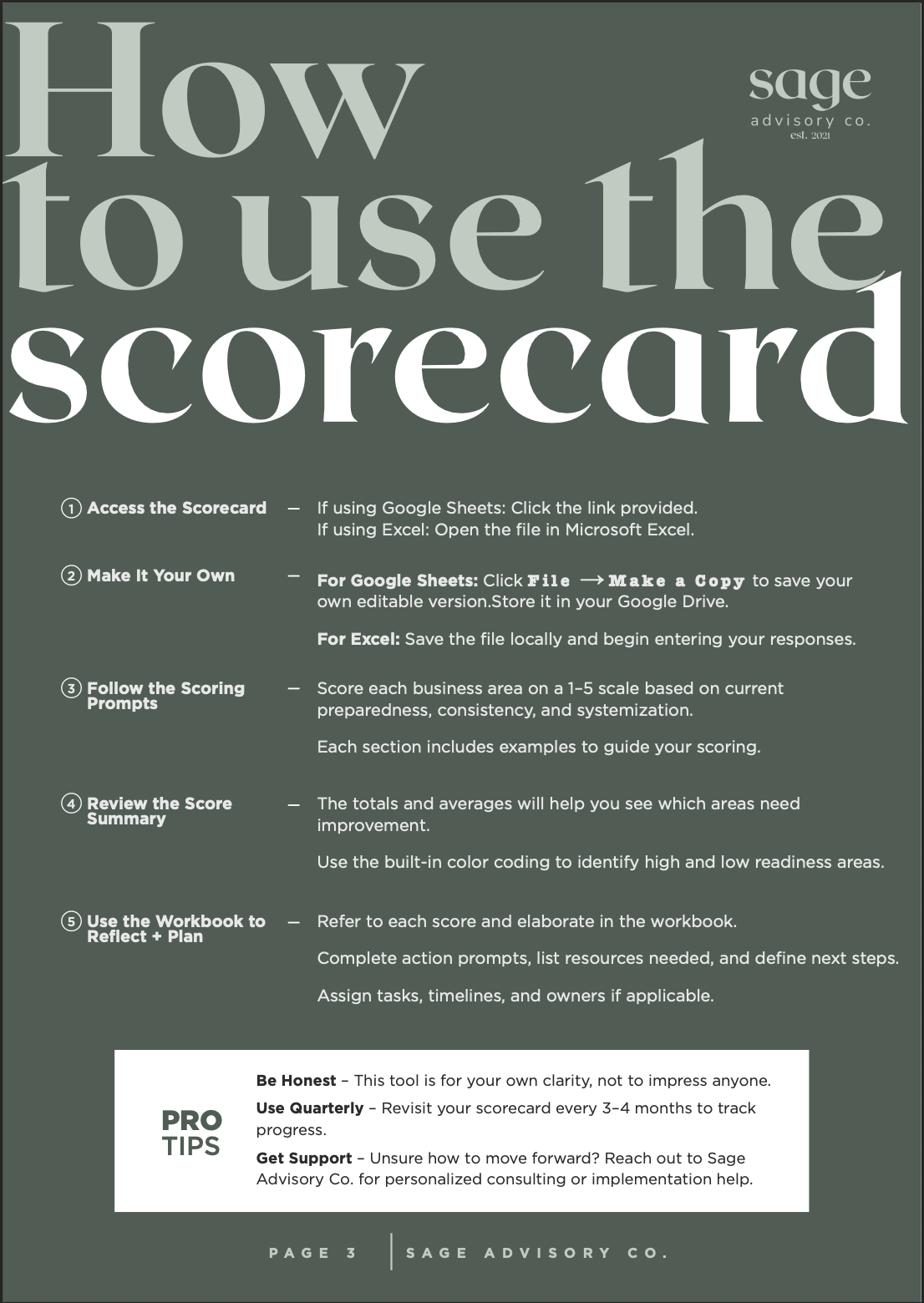 DIY Business Strategy Workbook - for Entrepreneurs